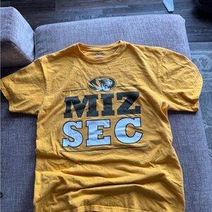 Jansport Gold Crewneck Tee with Purple Logo